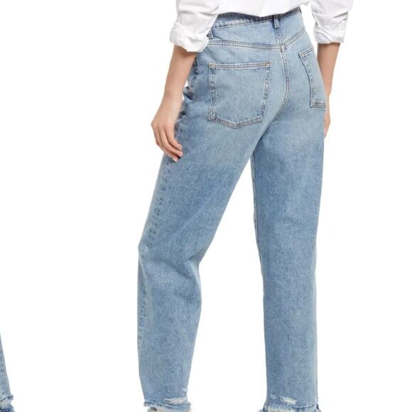 Lovers + Friends Ryan High Rise Rigid Loose Straight Jeans NWT - Picture 12 of 14